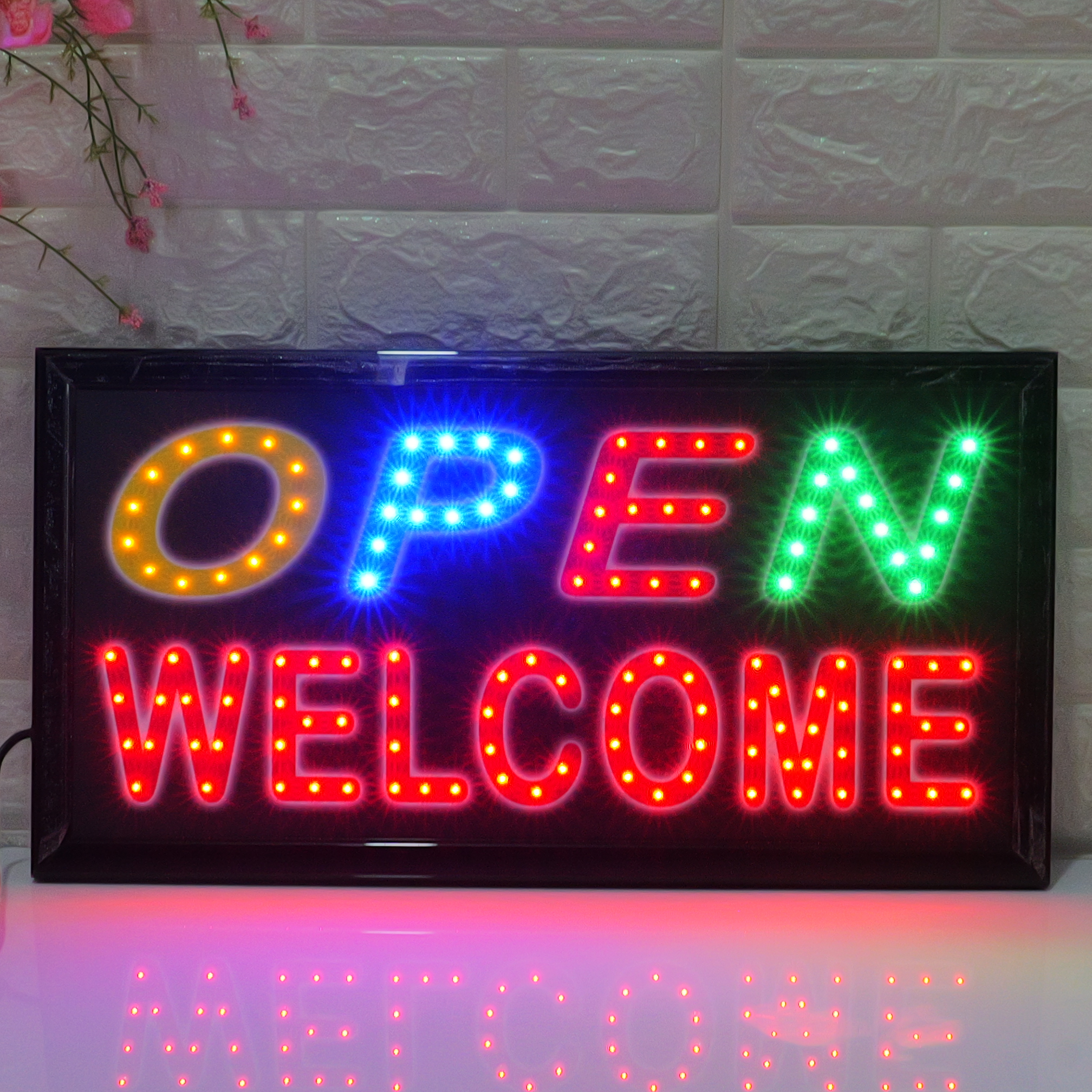 48x25cm LED OPEN&WELCOME  Sign