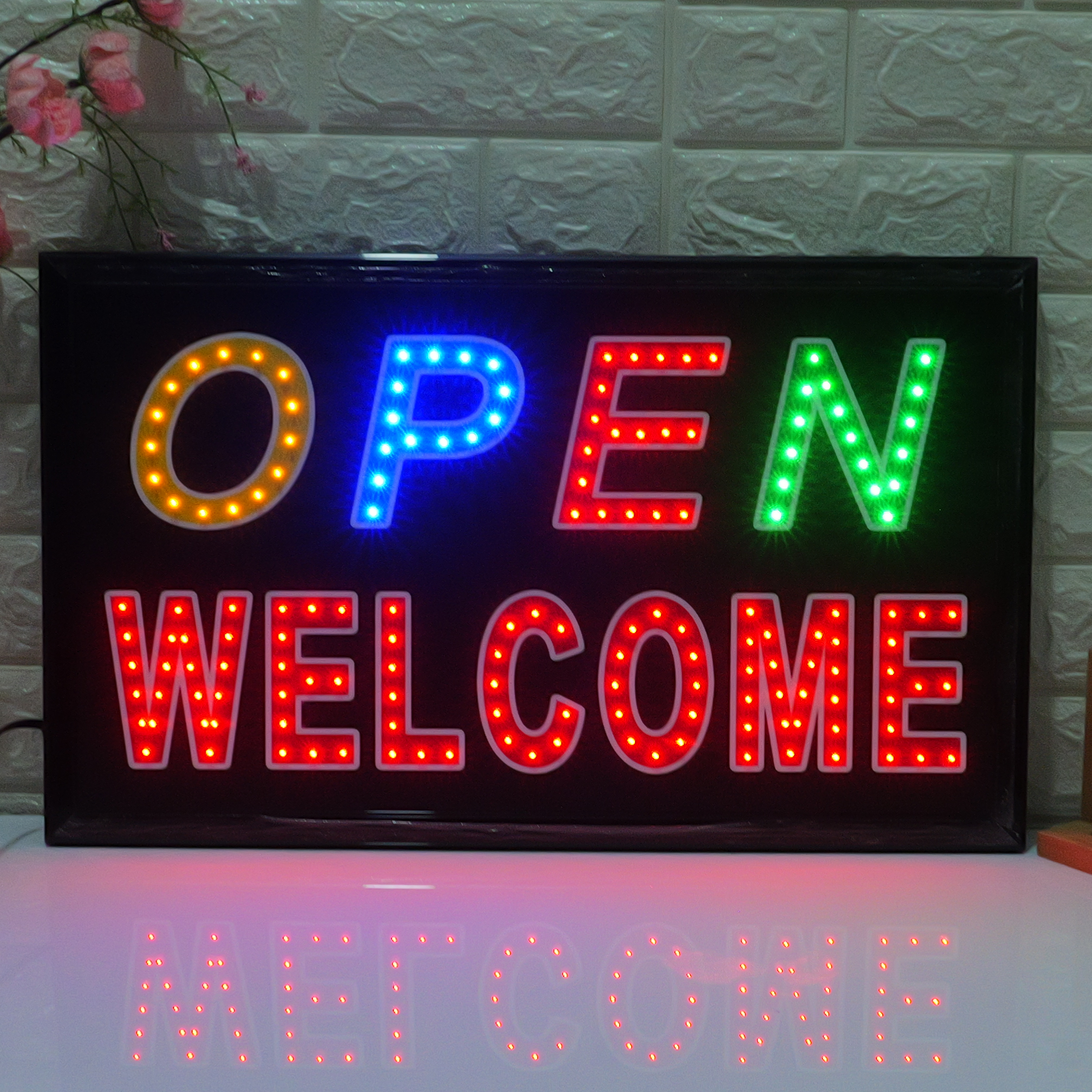 55x33cm LED OPEN&WELCOME  Sign