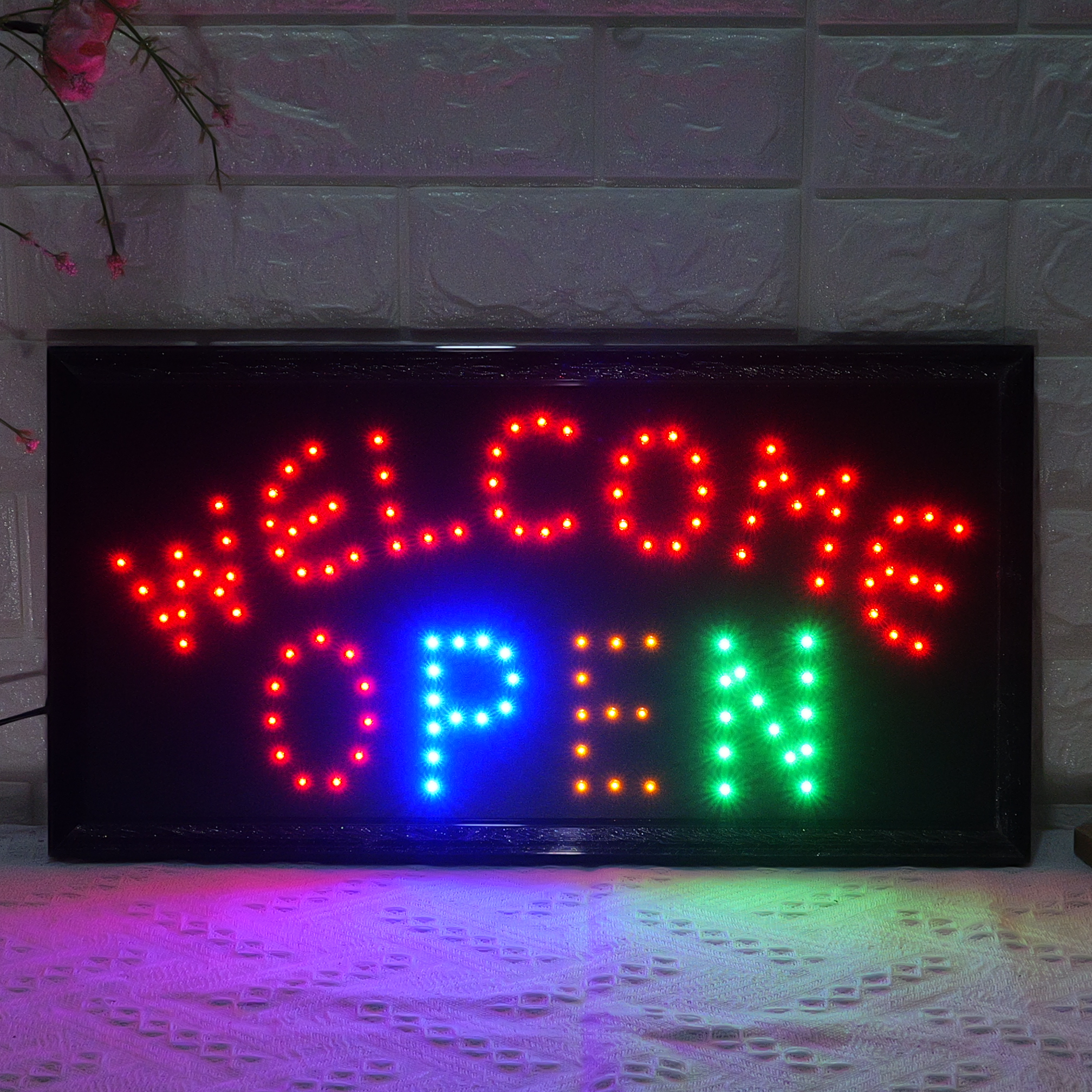 55x33cm LED OPEN&WELCOME  Sign