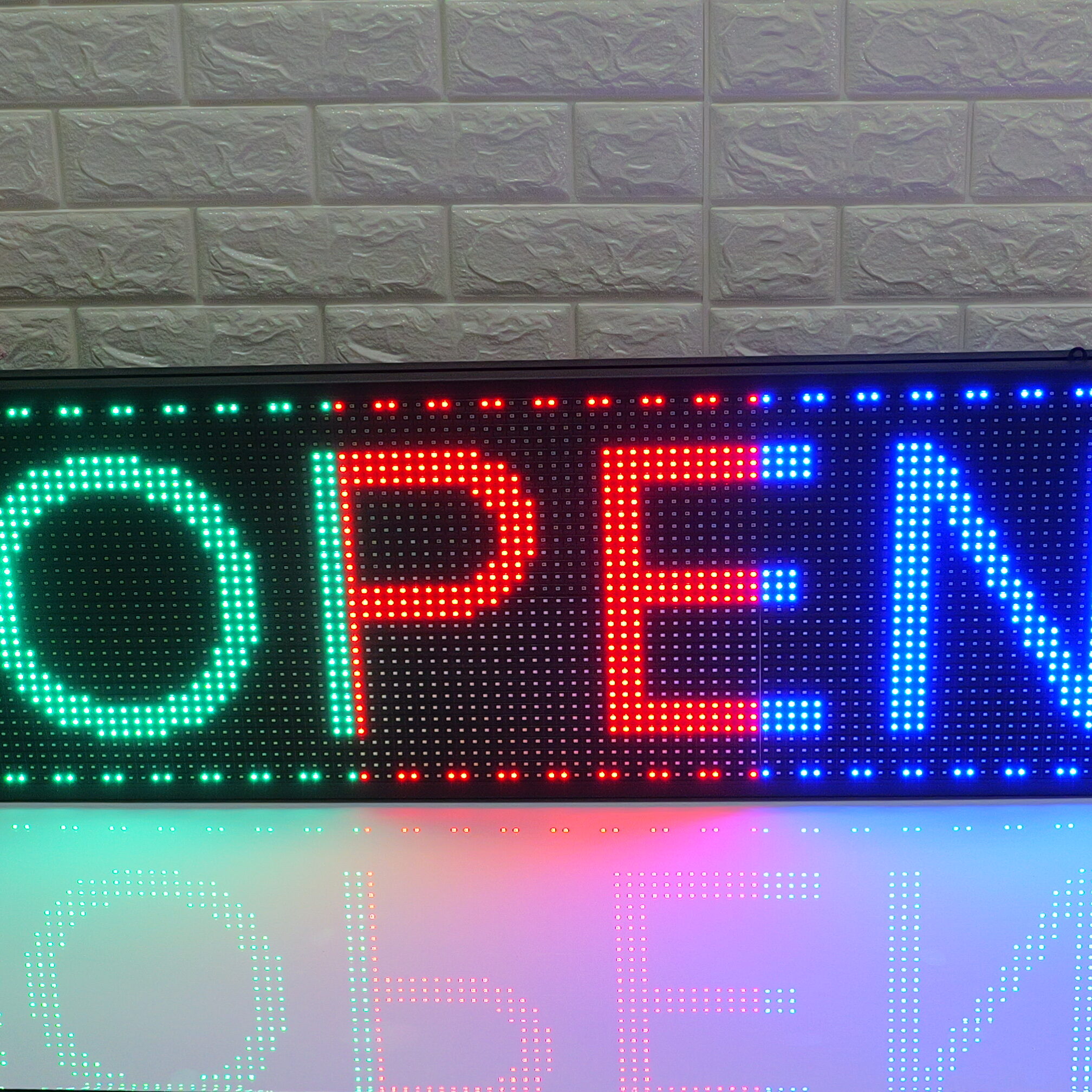 100x40cm P10 Programmable Mix Color LED Scrolling Sign - Indoor/Outdoor Waterproof Storefront Display