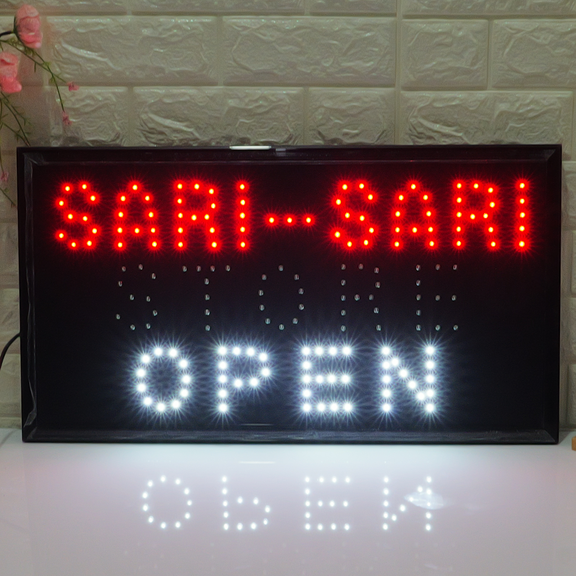 55x33cm LED Sign "SARI-SARI STORE" - Filipino Convenience Store Illuminated Display
