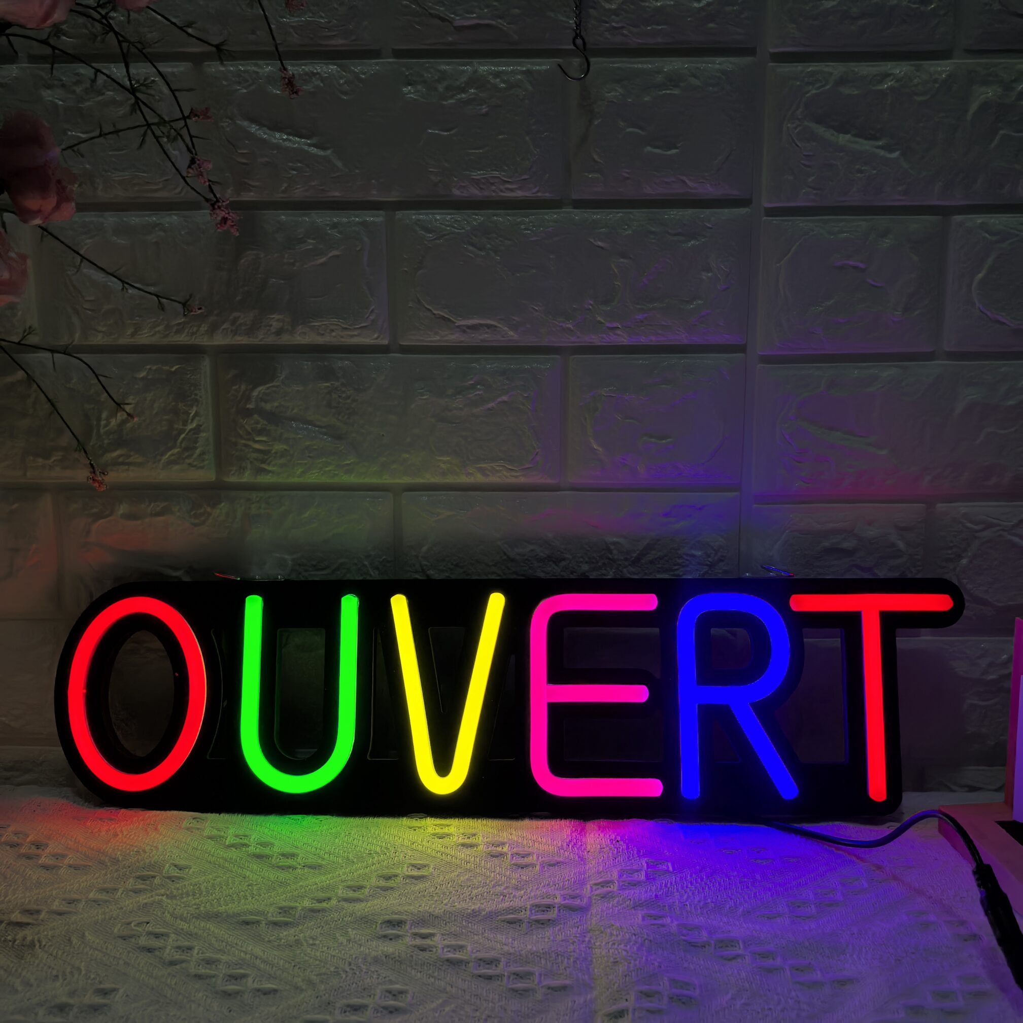 40x15cm LED OUVERT Neon Sign