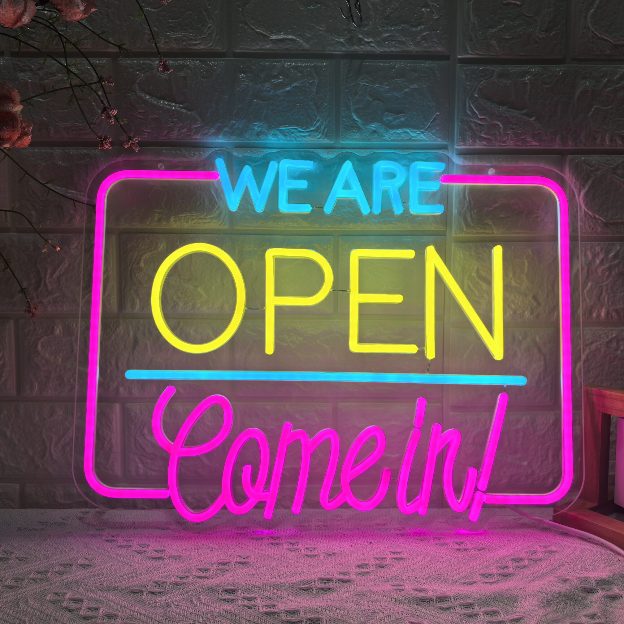 43x33cm LED OPEN Neon Sign