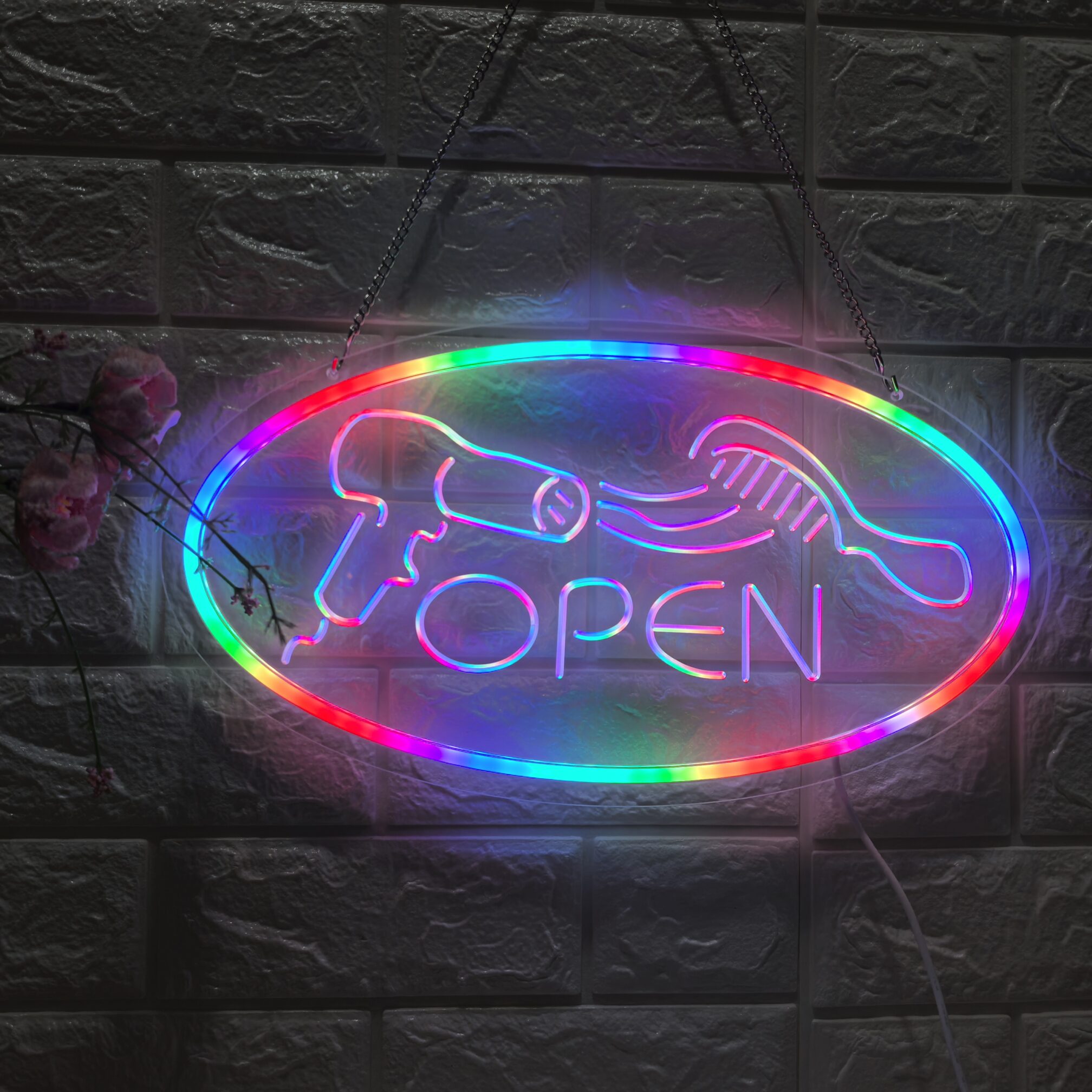 40x22cm LED Barber Neon Sign