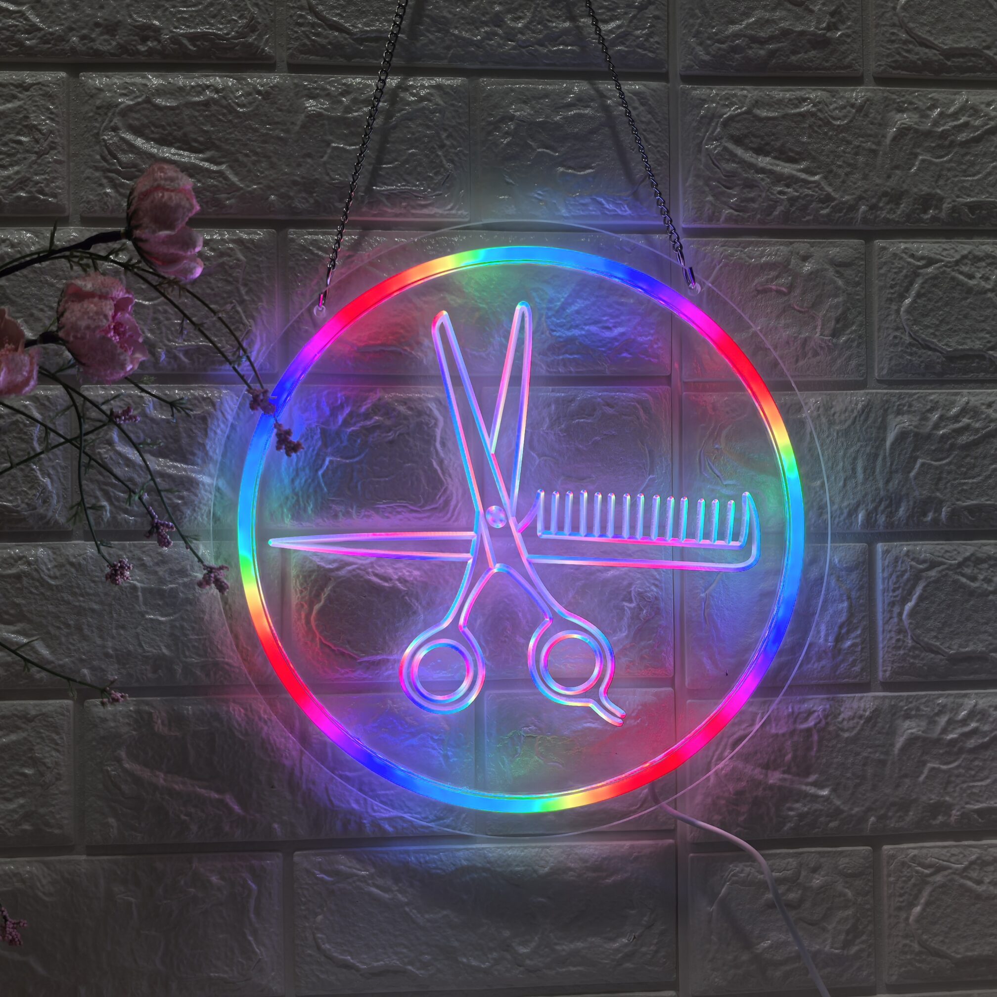 30x30cm LED Barber Neon Sign