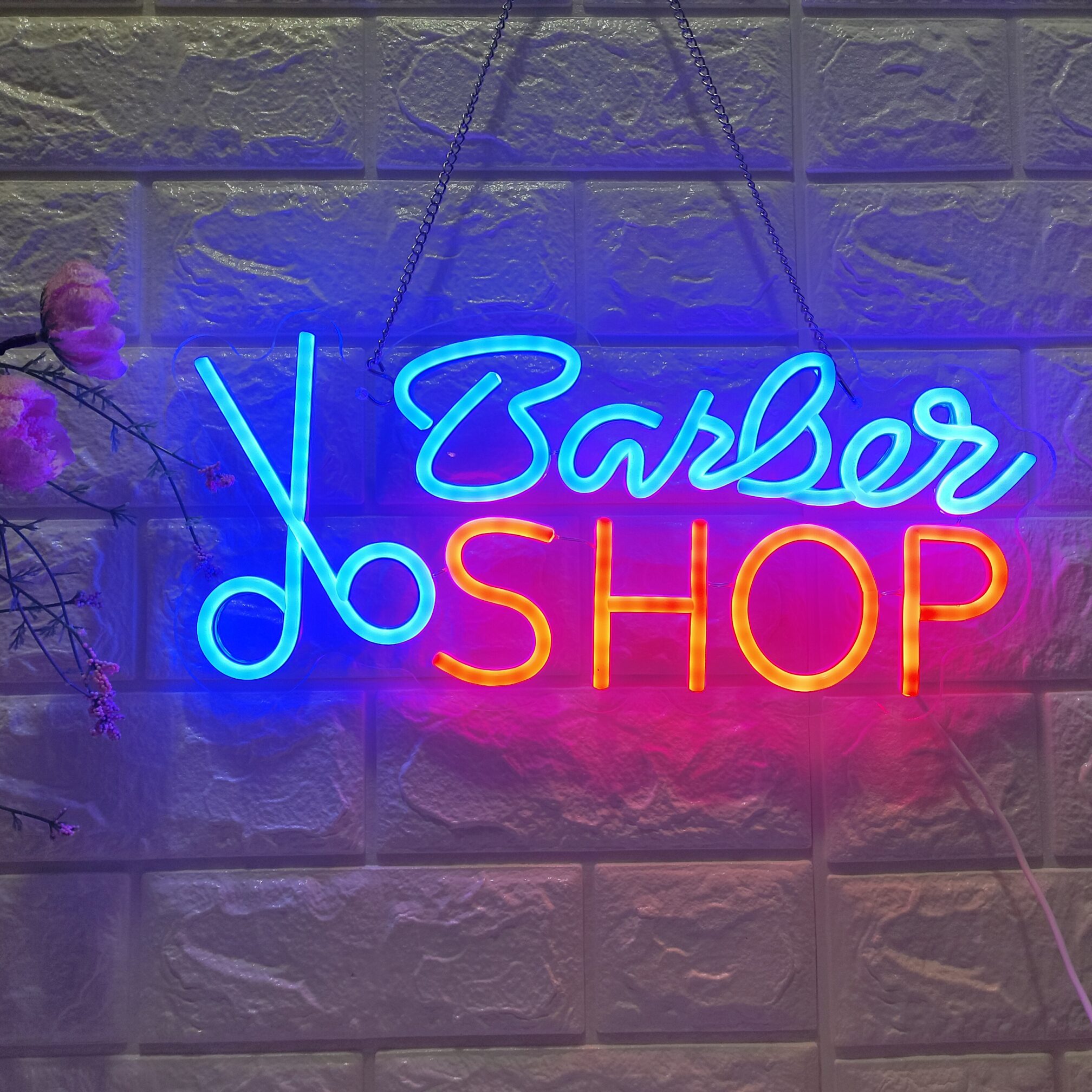 40x18cm LED Barber Shop Neon Sign