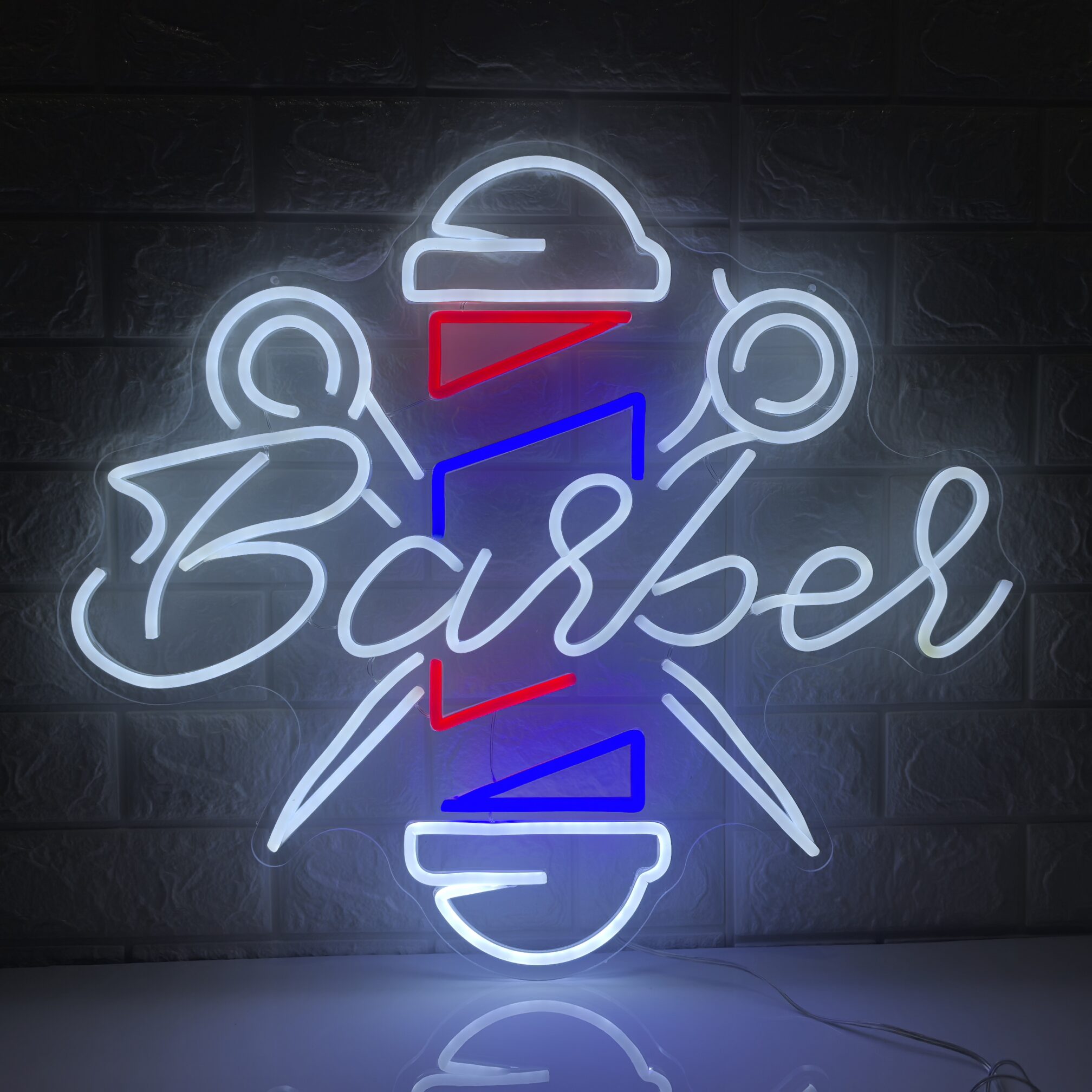 60x52cm LED Barber Shop Neon Sign