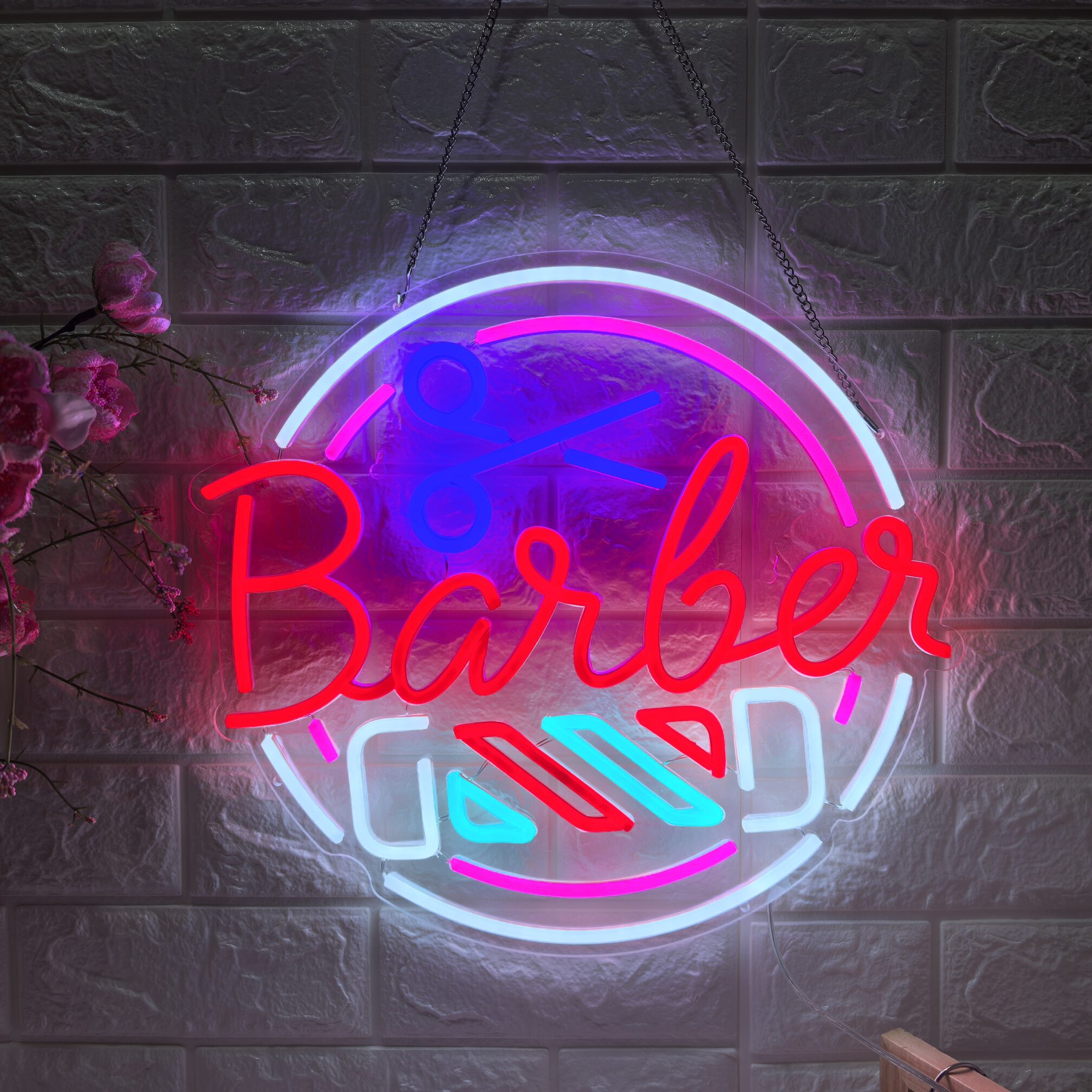 35x35cm LED Barber Neon Sign