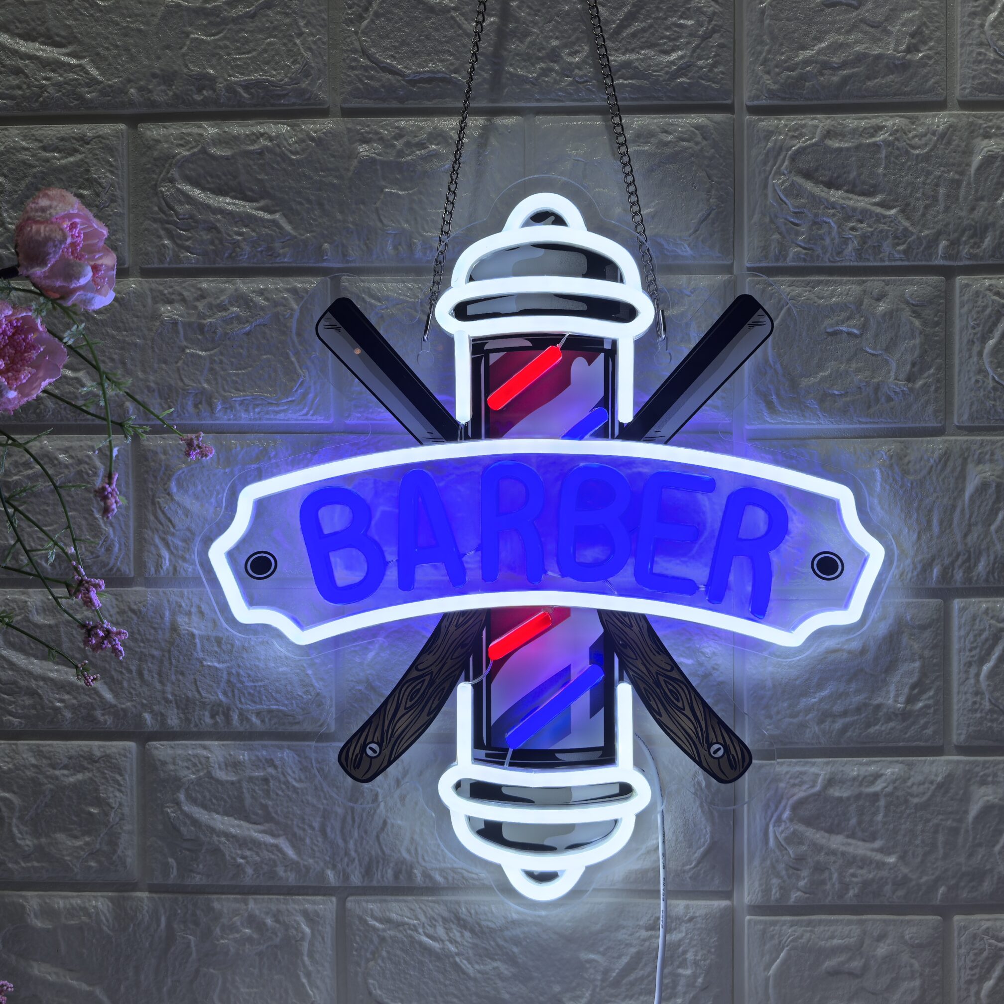 35x33cm LED Barber Neon Sign