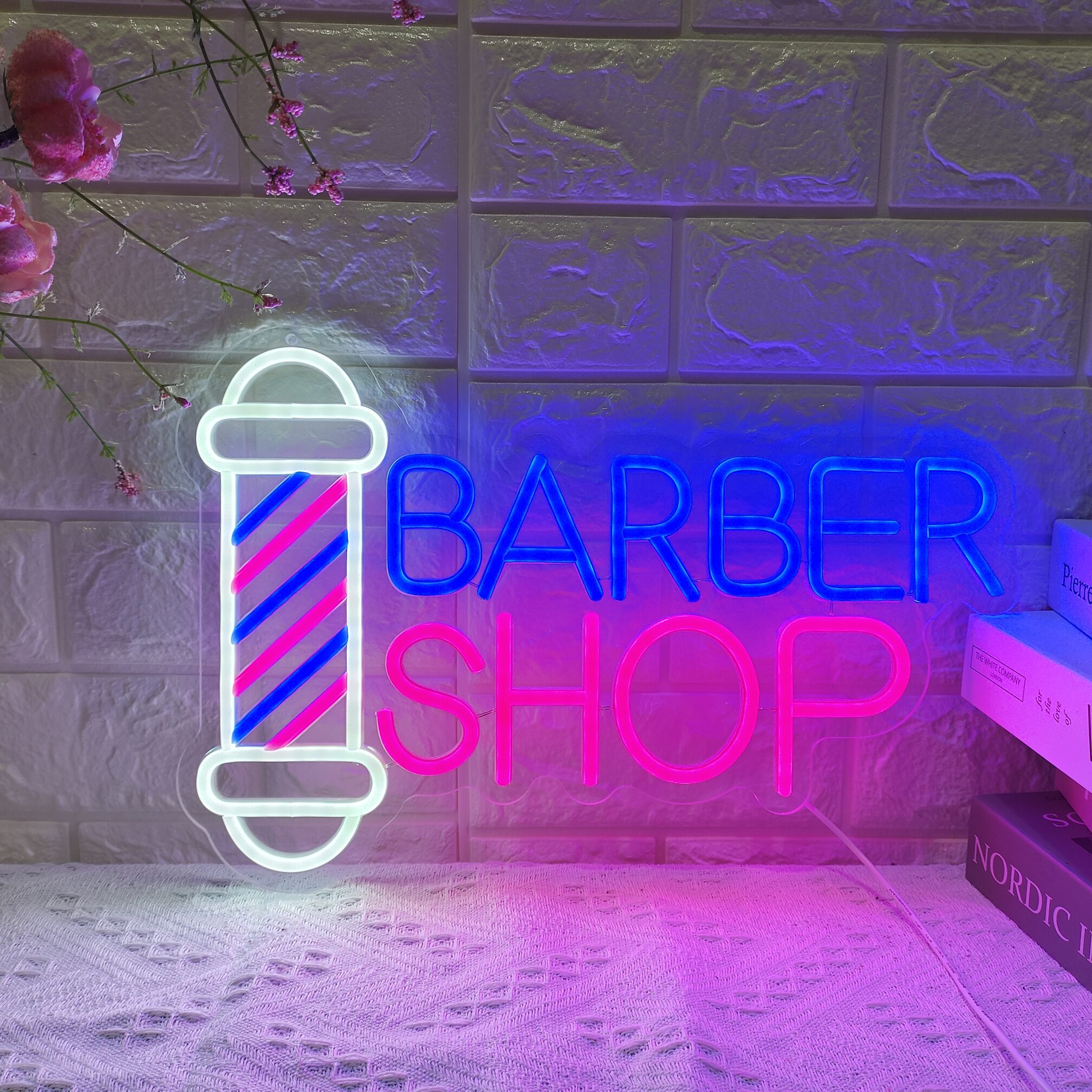 40x27cm LED Barber Shop Neon Sign