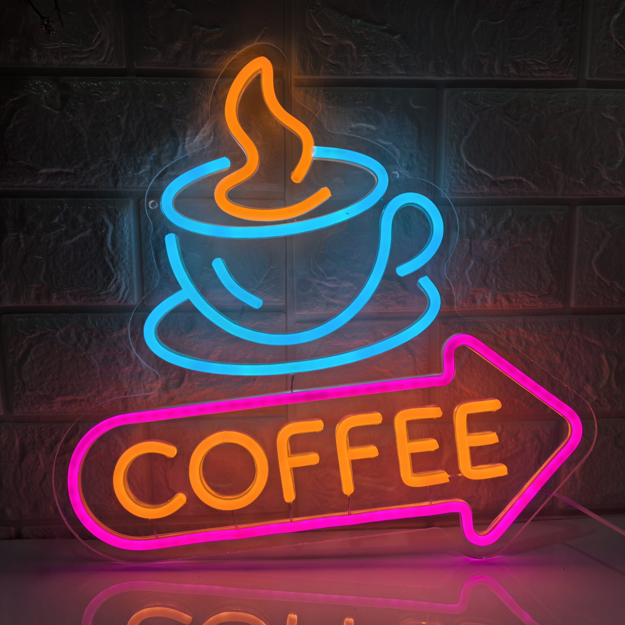 36x35cm LED Coffee Neon Sign